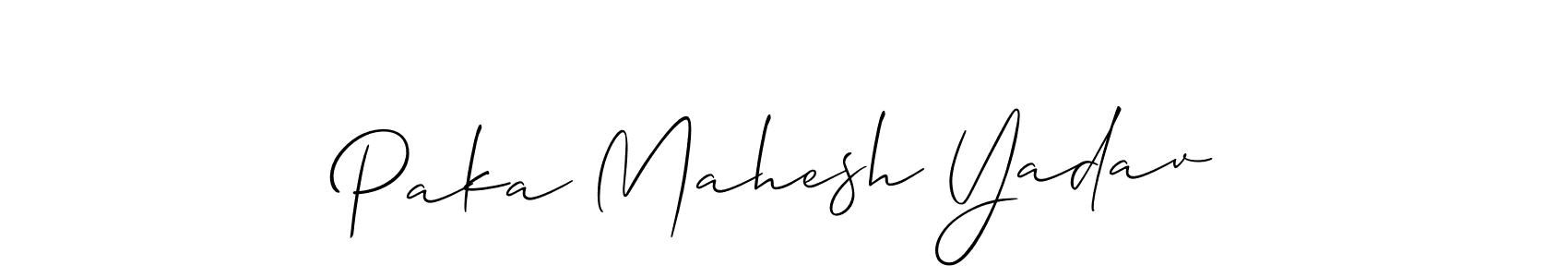 Here are the top 10 professional signature styles for the name Paka Mahesh Yadav. These are the best autograph styles you can use for your name. Paka Mahesh Yadav signature style 2 images and pictures png