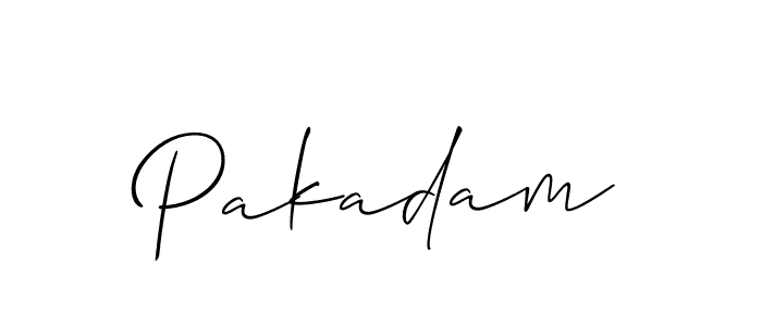 Also You can easily find your signature by using the search form. We will create Pakadam name handwritten signature images for you free of cost using Allison_Script sign style. Pakadam signature style 2 images and pictures png