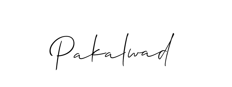 Create a beautiful signature design for name Pakalwad. With this signature (Allison_Script) fonts, you can make a handwritten signature for free. Pakalwad signature style 2 images and pictures png
