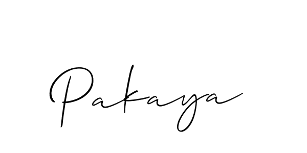 Make a short Pakaya signature style. Manage your documents anywhere anytime using Allison_Script. Create and add eSignatures, submit forms, share and send files easily. Pakaya signature style 2 images and pictures png