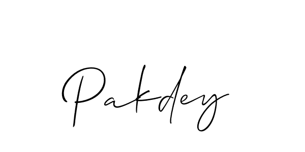Also we have Pakdey name is the best signature style. Create professional handwritten signature collection using Allison_Script autograph style. Pakdey signature style 2 images and pictures png