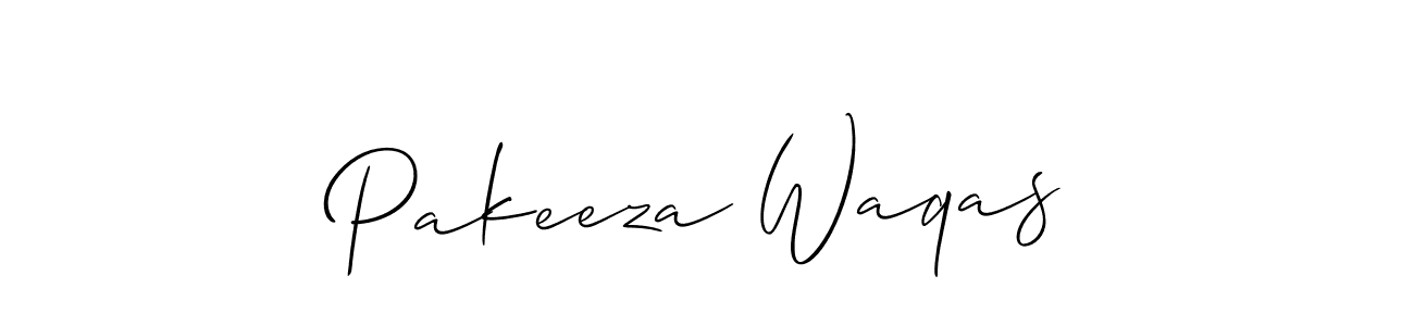 This is the best signature style for the Pakeeza Waqas name. Also you like these signature font (Allison_Script). Mix name signature. Pakeeza Waqas signature style 2 images and pictures png
