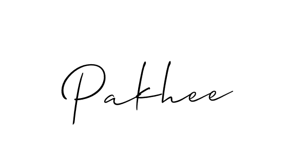 Pakhee stylish signature style. Best Handwritten Sign (Allison_Script) for my name. Handwritten Signature Collection Ideas for my name Pakhee. Pakhee signature style 2 images and pictures png
