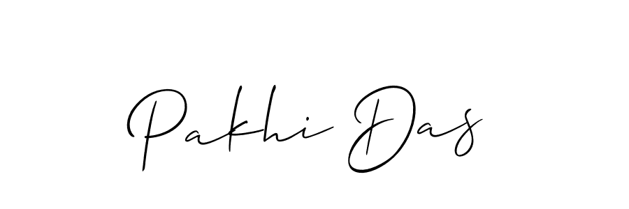 You should practise on your own different ways (Allison_Script) to write your name (Pakhi Das) in signature. don't let someone else do it for you. Pakhi Das signature style 2 images and pictures png