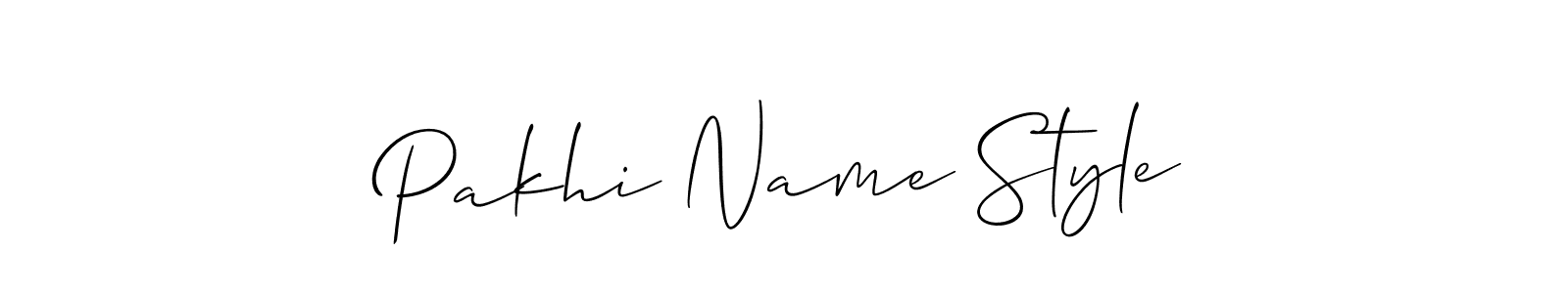 Pakhi Name Style stylish signature style. Best Handwritten Sign (Allison_Script) for my name. Handwritten Signature Collection Ideas for my name Pakhi Name Style. Pakhi Name Style signature style 2 images and pictures png