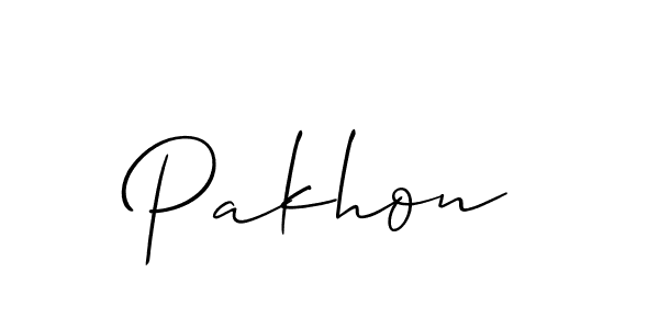 How to Draw Pakhon signature style? Allison_Script is a latest design signature styles for name Pakhon. Pakhon signature style 2 images and pictures png