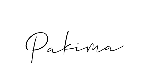 How to make Pakima signature? Allison_Script is a professional autograph style. Create handwritten signature for Pakima name. Pakima signature style 2 images and pictures png