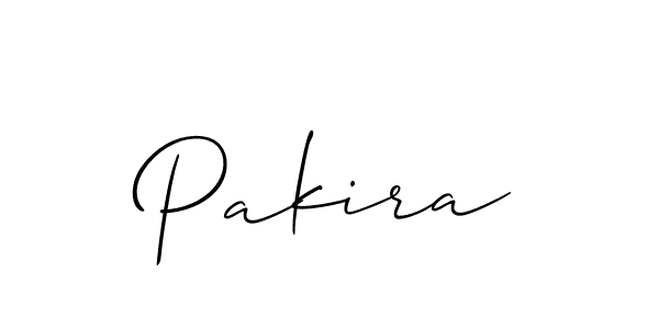 Make a beautiful signature design for name Pakira. With this signature (Allison_Script) style, you can create a handwritten signature for free. Pakira signature style 2 images and pictures png
