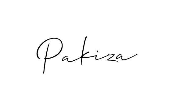 How to make Pakiza name signature. Use Allison_Script style for creating short signs online. This is the latest handwritten sign. Pakiza signature style 2 images and pictures png