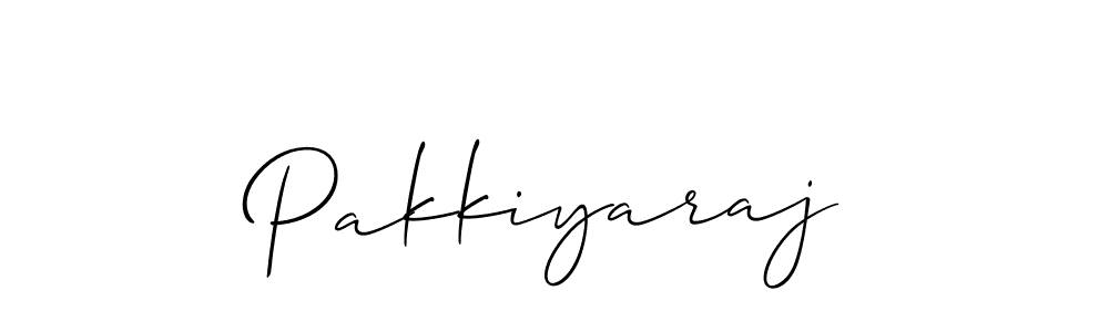 Design your own signature with our free online signature maker. With this signature software, you can create a handwritten (Allison_Script) signature for name Pakkiyaraj. Pakkiyaraj signature style 2 images and pictures png
