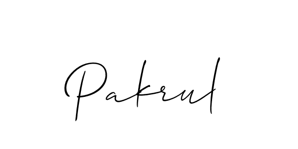 Make a beautiful signature design for name Pakrul. Use this online signature maker to create a handwritten signature for free. Pakrul signature style 2 images and pictures png