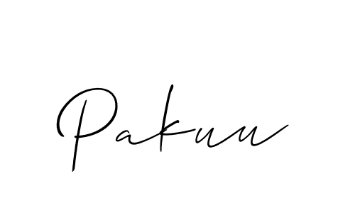 How to make Pakuu signature? Allison_Script is a professional autograph style. Create handwritten signature for Pakuu name. Pakuu signature style 2 images and pictures png