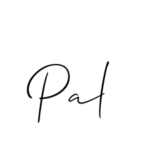 Use a signature maker to create a handwritten signature online. With this signature software, you can design (Allison_Script) your own signature for name Pal. Pal signature style 2 images and pictures png