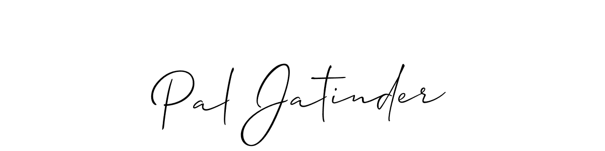 How to Draw Pal Jatinder signature style? Allison_Script is a latest design signature styles for name Pal Jatinder. Pal Jatinder signature style 2 images and pictures png