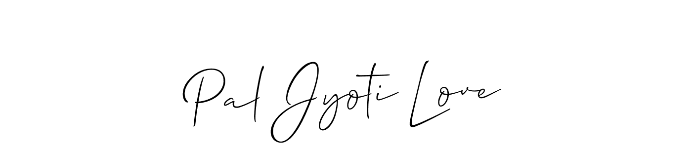 How to Draw Pal Jyoti Love signature style? Allison_Script is a latest design signature styles for name Pal Jyoti Love. Pal Jyoti Love signature style 2 images and pictures png