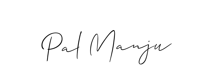 Allison_Script is a professional signature style that is perfect for those who want to add a touch of class to their signature. It is also a great choice for those who want to make their signature more unique. Get Pal Manju name to fancy signature for free. Pal Manju signature style 2 images and pictures png