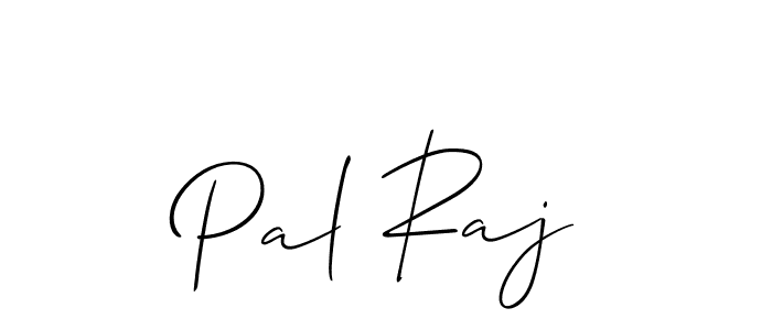 Make a beautiful signature design for name Pal Raj. With this signature (Allison_Script) style, you can create a handwritten signature for free. Pal Raj signature style 2 images and pictures png