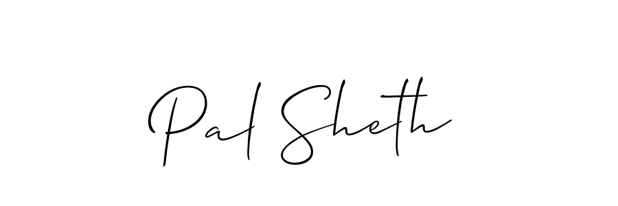 How to make Pal Sheth signature? Allison_Script is a professional autograph style. Create handwritten signature for Pal Sheth name. Pal Sheth signature style 2 images and pictures png