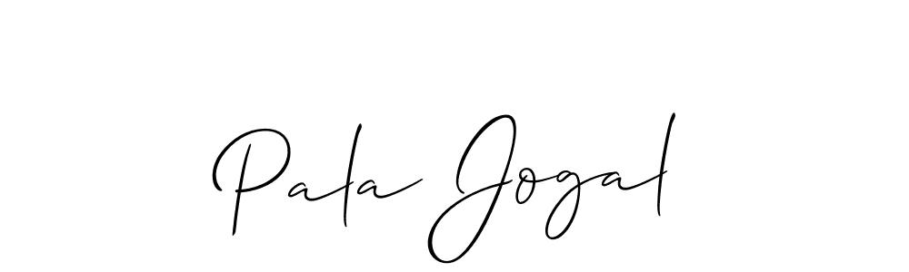Use a signature maker to create a handwritten signature online. With this signature software, you can design (Allison_Script) your own signature for name Pala Jogal. Pala Jogal signature style 2 images and pictures png