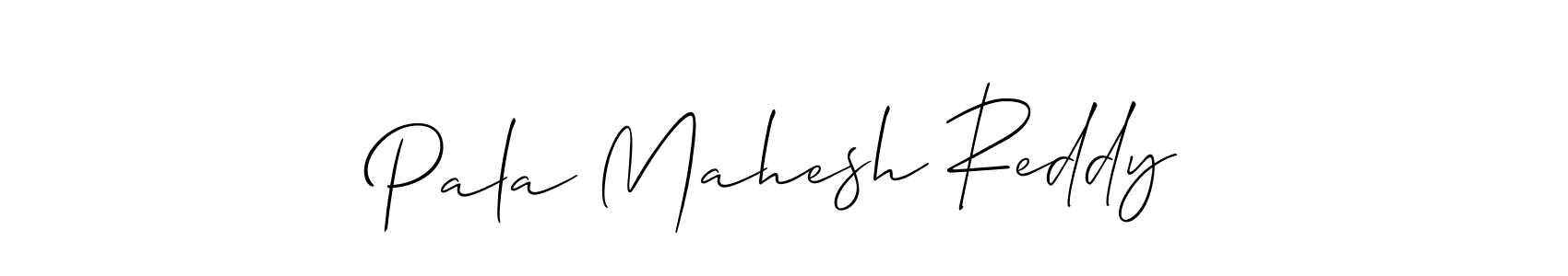 Allison_Script is a professional signature style that is perfect for those who want to add a touch of class to their signature. It is also a great choice for those who want to make their signature more unique. Get Pala Mahesh Reddy name to fancy signature for free. Pala Mahesh Reddy signature style 2 images and pictures png