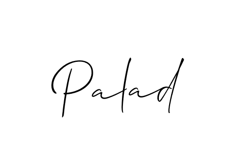 Make a beautiful signature design for name Palad. With this signature (Allison_Script) style, you can create a handwritten signature for free. Palad signature style 2 images and pictures png