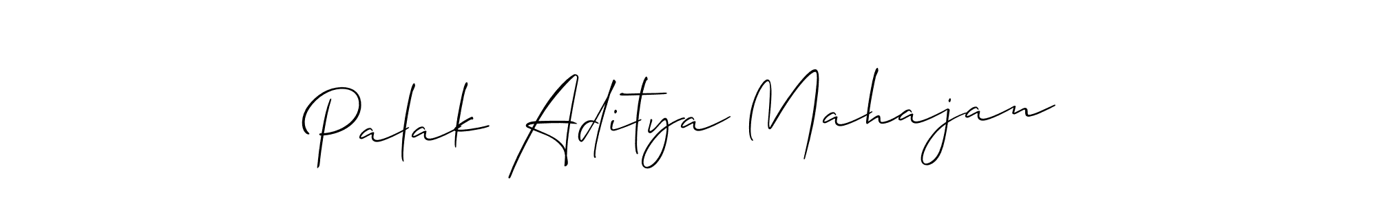 Best and Professional Signature Style for Palak Aditya Mahajan. Allison_Script Best Signature Style Collection. Palak Aditya Mahajan signature style 2 images and pictures png