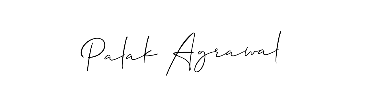 You should practise on your own different ways (Allison_Script) to write your name (Palak Agrawal) in signature. don't let someone else do it for you. Palak Agrawal signature style 2 images and pictures png