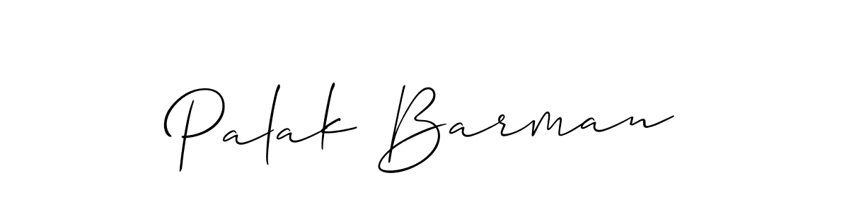 Create a beautiful signature design for name Palak Barman. With this signature (Allison_Script) fonts, you can make a handwritten signature for free. Palak Barman signature style 2 images and pictures png