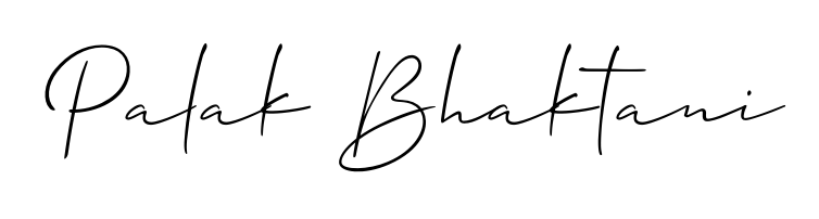 Create an unforgettable impression when signing with Palak Bhaktani name styled in Allison_Script typography. 100% free online generator. Palak Bhaktani signature style 2 images and pictures png