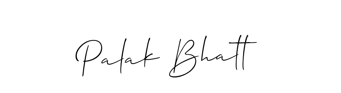 Once you've used our free online signature maker to create your best signature Allison_Script style, it's time to enjoy all of the benefits that Palak Bhatt name signing documents. Palak Bhatt signature style 2 images and pictures png