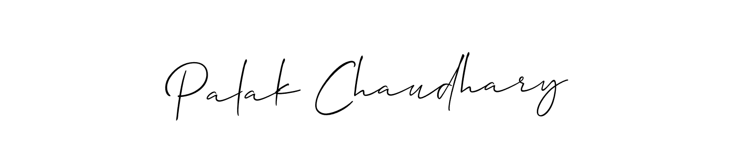 It looks lik you need a new signature style for name Palak Chaudhary. Design unique handwritten (Allison_Script) signature with our free signature maker in just a few clicks. Palak Chaudhary signature style 2 images and pictures png