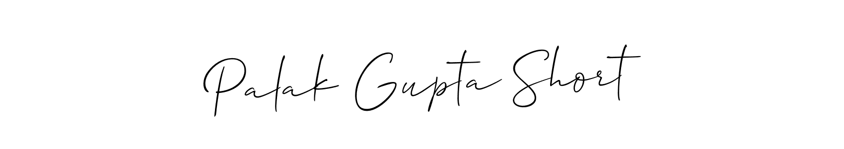 Make a beautiful signature design for name Palak Gupta Short. With this signature (Allison_Script) style, you can create a handwritten signature for free. Palak Gupta Short signature style 2 images and pictures png