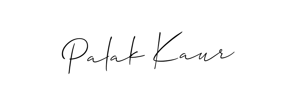 How to make Palak Kaur signature? Allison_Script is a professional autograph style. Create handwritten signature for Palak Kaur name. Palak Kaur signature style 2 images and pictures png