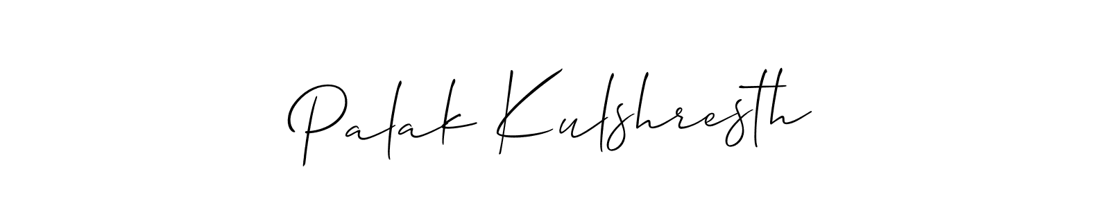 if you are searching for the best signature style for your name Palak Kulshresth. so please give up your signature search. here we have designed multiple signature styles  using Allison_Script. Palak Kulshresth signature style 2 images and pictures png