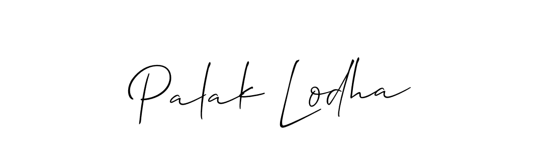 Also we have Palak Lodha name is the best signature style. Create professional handwritten signature collection using Allison_Script autograph style. Palak Lodha signature style 2 images and pictures png