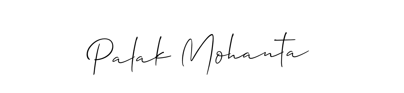 How to make Palak Mohanta signature? Allison_Script is a professional autograph style. Create handwritten signature for Palak Mohanta name. Palak Mohanta signature style 2 images and pictures png