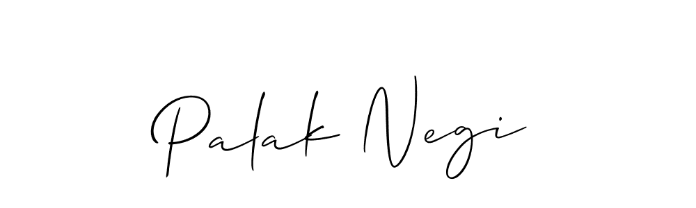 Also we have Palak Negi name is the best signature style. Create professional handwritten signature collection using Allison_Script autograph style. Palak Negi signature style 2 images and pictures png