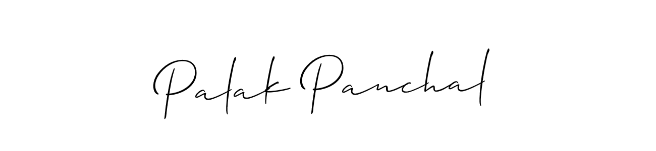 Create a beautiful signature design for name Palak Panchal. With this signature (Allison_Script) fonts, you can make a handwritten signature for free. Palak Panchal signature style 2 images and pictures png