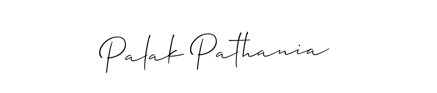 Allison_Script is a professional signature style that is perfect for those who want to add a touch of class to their signature. It is also a great choice for those who want to make their signature more unique. Get Palak Pathania name to fancy signature for free. Palak Pathania signature style 2 images and pictures png