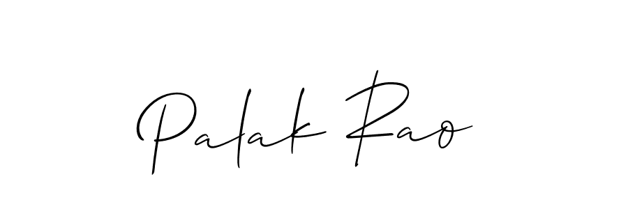 Design your own signature with our free online signature maker. With this signature software, you can create a handwritten (Allison_Script) signature for name Palak Rao. Palak Rao signature style 2 images and pictures png