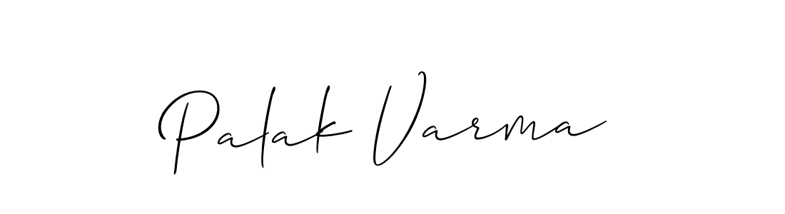 How to make Palak Varma name signature. Use Allison_Script style for creating short signs online. This is the latest handwritten sign. Palak Varma signature style 2 images and pictures png