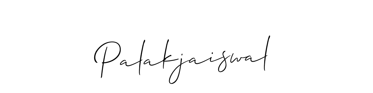 It looks lik you need a new signature style for name Palakjaiswal. Design unique handwritten (Allison_Script) signature with our free signature maker in just a few clicks. Palakjaiswal signature style 2 images and pictures png