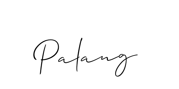 Create a beautiful signature design for name Palang. With this signature (Allison_Script) fonts, you can make a handwritten signature for free. Palang signature style 2 images and pictures png