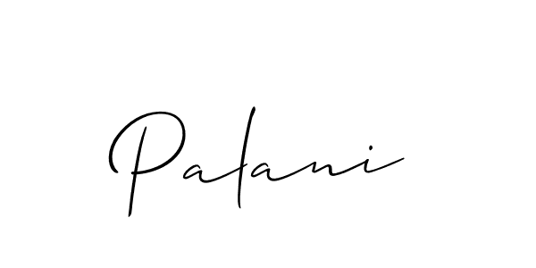 Create a beautiful signature design for name Palani. With this signature (Allison_Script) fonts, you can make a handwritten signature for free. Palani signature style 2 images and pictures png