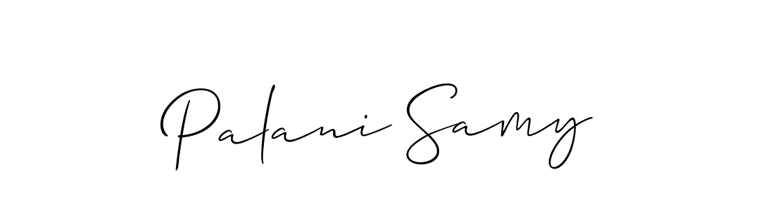 How to make Palani Samy signature? Allison_Script is a professional autograph style. Create handwritten signature for Palani Samy name. Palani Samy signature style 2 images and pictures png