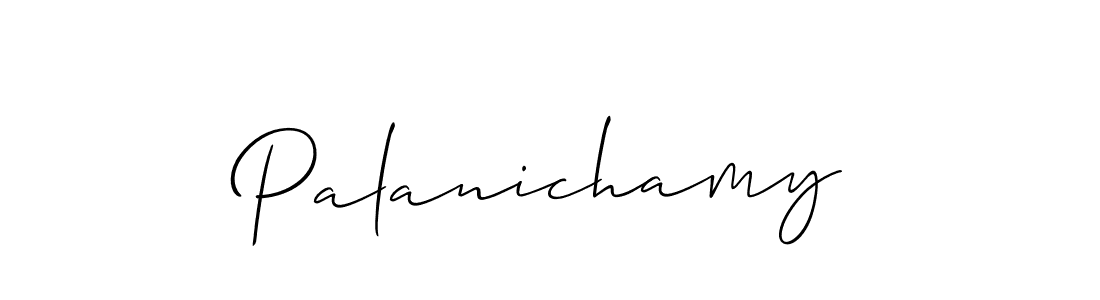 Design your own signature with our free online signature maker. With this signature software, you can create a handwritten (Allison_Script) signature for name Palanichamy. Palanichamy signature style 2 images and pictures png