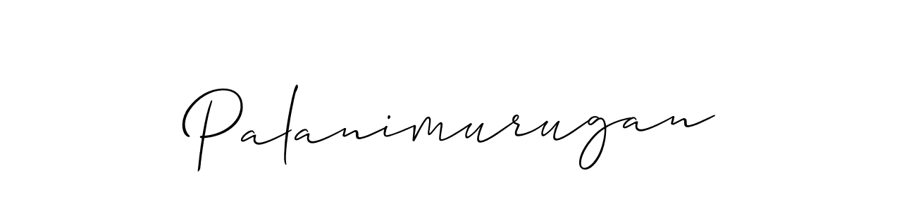 Design your own signature with our free online signature maker. With this signature software, you can create a handwritten (Allison_Script) signature for name Palanimurugan. Palanimurugan signature style 2 images and pictures png