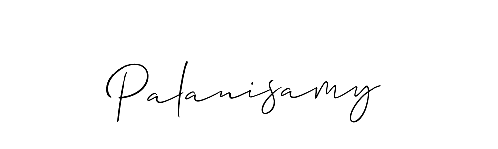 Design your own signature with our free online signature maker. With this signature software, you can create a handwritten (Allison_Script) signature for name Palanisamy. Palanisamy signature style 2 images and pictures png