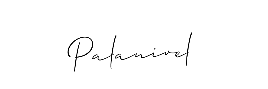 Design your own signature with our free online signature maker. With this signature software, you can create a handwritten (Allison_Script) signature for name Palanivel. Palanivel signature style 2 images and pictures png