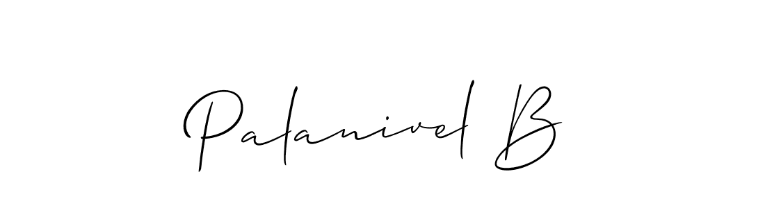 Palanivel B stylish signature style. Best Handwritten Sign (Allison_Script) for my name. Handwritten Signature Collection Ideas for my name Palanivel B. Palanivel B signature style 2 images and pictures png